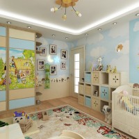 Шкаф-купе в детскую с фотопечатью и лакобелем